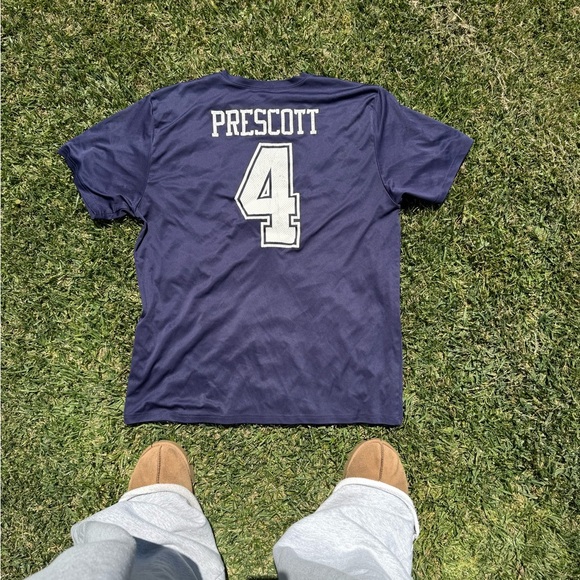 Y2K Dak Prescott Dallas Cowboys Jersey Tee - Picture 2 of 3